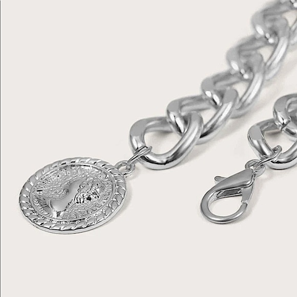 Silver Coin Chain Belt - Picture 3 of 4